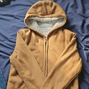 Wonder Nation Tan Hooded Kids Jacket